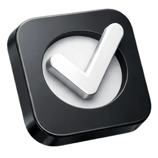3D checkmark confirmation icon featured on the Coral Fundics about page